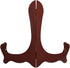 uxcell 2pcs 6.3" Easel Plate Holder, Wood-like Plastic Folding Display Stand, Brown for Decorative Picture Frame