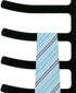 Home Basics 3-Pack Non-Slip Velvet Tie Hanger Organizer Rack, 360° Rotatable Hook, Holds 12 Ties Each