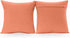 NiNi ALL Outdoor Waterproof Throw Pillow Covers Set of 2, Decorative Farmhouse Garden Pillowcase 22x22 inch Orange