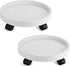 Maxurry Plant Caddy Heavy Duty 13inch Plastic Round 2Pack Plant Dolly with Lockable