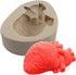 2PCS Halloween Heart and Brain Silicone Molds - DIY Human Organ Fondant Mould for Cake, Candy, Biscuit, Kitchen Tools