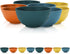 Kyraton Plastic Cereal Bowls - 8 Pieces, 26 oz, Unbreakable and Reusable Lightweight Bowl for Rice, Noodle, Soup,