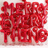 40 Inch Big Red Letter Balloons, Foil Mylar for Wedding, Birthday, Bridal Shower Decoration