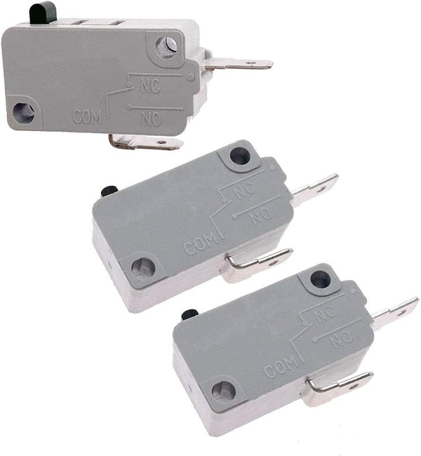 KW3A Microwave Oven Door Switch, 16A 125/250V, Door Interloc (2 Normally Open, 1 Normally Closes)
