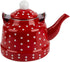 Luxshiny Enamel Stovetop Pour-Over Coffee and Tea Kettle, Small Boiling Water Pot, Camping Teapot