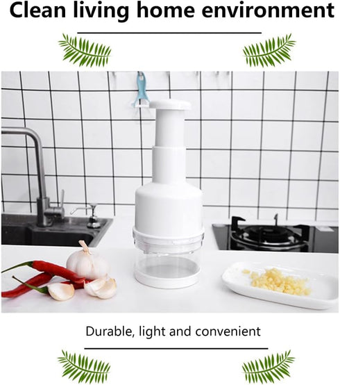 Velarionna Food Chopper Manual Hand, Handheld Vegetable Chopper, Veggie Choppers Dishwasher Safe, Nut Choppers
