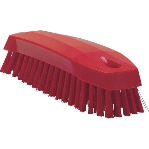 Vikan 35874 Brush,Scrub,Medium,7",PP/PBT,Red