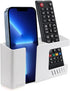 D3 Wall Mount Phone Holder, Punch-Free Mobile Phones Charging Stand, Sticky Remote Control Storage Box, White