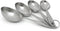 Lindy's 4-Piece Stainless Steel Measuring Scoop Set, Silver, 9 Inches Long