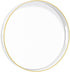 MAONAME White Decorative Tray for Coffee Table, Modern Round Serving Tray with