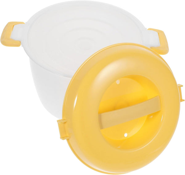 DOITOOL Microwave Rice Cooker, Mini Rice Cooker for Microwave Oven, Steamer for Vegetables, Pasta, Chicken