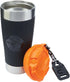 Klein Tools 55580 Stainless Steel Tumbler, 20 Oz. Insulated Double Wall Vacuum Mug with Flip-Top Lid