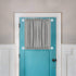 H.VERSAILTEX 4 PACK Magnetic Curtain Rods for Metal Doors, Multi-Use for Small Windows, Tool Free with Square Finials