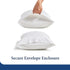 Cosy House Collection Set of 2 Luxury Cooling Pillow Cases - Standard, Silver, Breathable & Cooling with Envelope