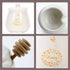 Kosmeey Ceramic Honey Jar with Wooden Honey Dipper-Honey Pot with Dipper- Honey Jar with Stand, Great Bee Decor