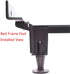 CAFORO Replacement Bed Frame Feet, 2-Piece Steel Stem Plastic Glide Legs to Replace Wheels (Set of 4)