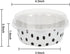 Beasea Disposable Ramekins with Lids, 8oz 50 Pack Black Dot in White Aluminum Foil Cups Disposable Creme Brulee Muffin Cupcake Baking Cup Mini Pudding Cups for Party Wedding Birthday