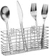 Slideep Cutlery Utensil Silverware Drying Rack, Flatware Storage Solution with Hooks for Kitchen Dish Drainer