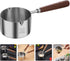 SHERCHPRY Small Pot with Oil Cooking Ladle, Reusable Saucepan for Stove Top Cooking