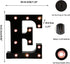 OYCBUZO Light Up Black Alphabet Marquee Letters Sign, LED Marquee Number Lights for Home Bar Christmas Decoration