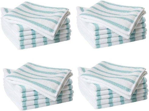 11 Inches, 24 Count Martha Stewart Microfiber Cleaning Cloths, Ultra-Absorbent, Lint-Free Cleaning Towels for Home