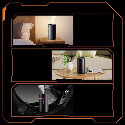 Mini Humidifier, USB Personal Desktop Humidifier for Car, Office, Bedroom, Auto Shut-Off, 2 Mist Modes, Quiet
