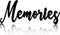 Hotop Metal Word Sign, Rustic Black Cutout "Memories" Wall Decor for Home, Library & Office