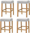 HFCNMY Stool Covers Rectangle,Stretch Rectangle Bar Stool Covers Elastic Chair Seat SlipcoversJacquard Saddle