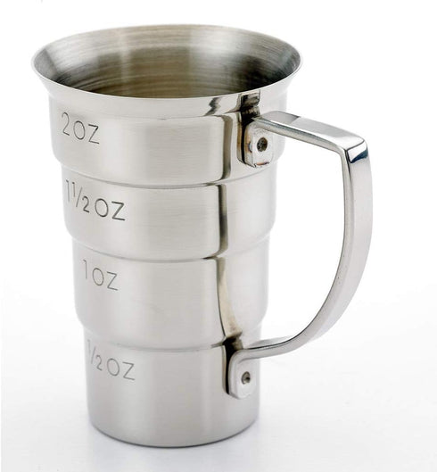 Barfly M37108 Drink Jigger, 2 oz Stainless Steel with Handle