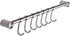 304 Stainless Steel Kitchen Utensil Racks, 15" Wall Mounted with 7 Sliding Hooks Hangers
