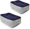 STYDDI Inflatable Foot Rest Pillow, 2 Pack Portable Leg Rest for Airplane, Train, Car, Home