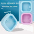 2 pcs Portable Hair Tie Organizer, Travel Qtip Holder, Bathroom Storage Dispenser for Cotton Swabs and Hair Accessories