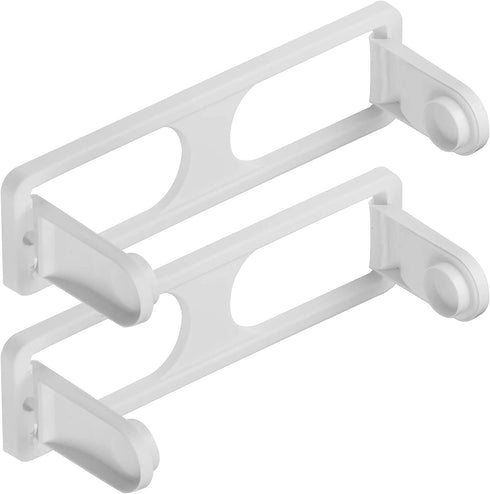 DecorRack Wall Mount Paper Towel Holder, Flexible Shatterproof Plastic, Vertical or Horizontal Mount (2 Pack)