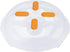 Clear Magnetic Microwave Cover for Food | Splatter Cover with Steam Vents | BPA-Free Dish Cover | Dishwasher Safe |