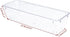 4 PCS Clear Plastic Drawer Organizer, Desk Drawer Divider for Makeup, Jewelry, Gadgets (9.0"x3.0"x2.2")