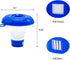 WWD POOL Chlorine Dispenser for Pool, Floating Mini Spa Chemical Dispenser for 1 Inch Tablets