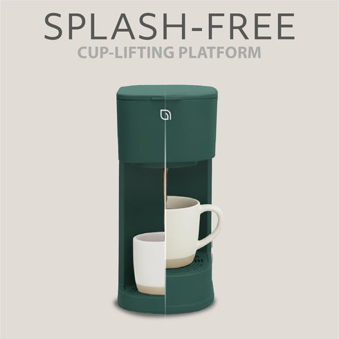 6 12oz WILLOW Eco Series Single Serve Coffee Maker for K Cup and Ground Coffee, to Brew Sizes with Strong Brew Option