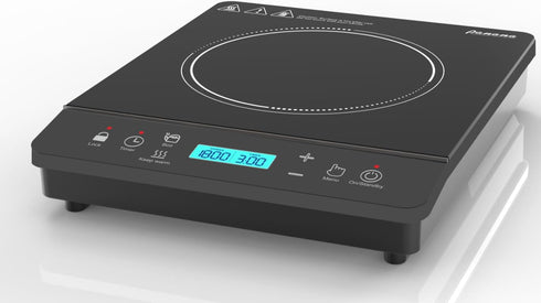 Panana Portable Induction Cooktop Hot Plate Countertop Burner 1800W, 10 Temp Levels, Timer, Touch Panel (Blue LCD)