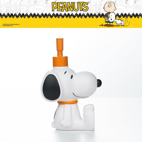 12.70 Peanuts Snoopy Soap/Lotion/Hand Sanitizer Resin Pump Dispenser, Ounces, (Officially Licensed Product) by Franco