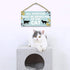 TOARTi Funny Cat Wood Sign, 12.5x25cm Cat Gift for Cat Lovers, Black Cat Wooden Plaque for Home Decoration