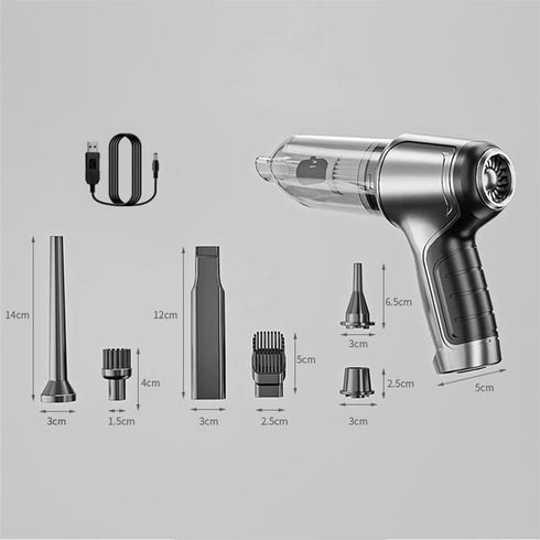 Cordless Handheld Car Vacuum Cleaner with Powerful Suction - Car Vacuum Cleaner, Portable Cordless Vacuum Cleaner with Brushless Motor, 12,000 PA for Pets, Cars, Offices and Homes. by LFSMGS