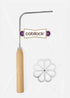Flower Rosette Iron Waffle Molds: Creative Cookie Pastry Printing Gadget with Handle for Dessert Biscuit Waffle Baking