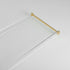 Beelee Bathtub Tray Clear Caddy Rack, Acrylic Tub Tray with Gold Rails for Book, Phone, Candle, Wine