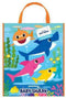 Unique Vibrant Baby Shark Plastic Tote Bag (13" x 11") - 1 Count, Colorful Party Favor for Celebrations