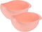 uxcell 2pcs Rice Washing Filter Strainer Basket, Pink, for Home Kitchen Cleaning Tools
