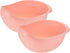 uxcell 2pcs Rice Washing Filter Strainer Basket, Pink, for Home Kitchen Cleaning Tools