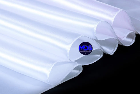 MDS 10 PCS Satin Table Runners, 12 x 108 Inch Charmeuse Sateen Silk for Wedding Reception Birthday Party