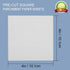 Parchment Paper Squares, 4x4 Inch, Set of 300, Nonstick Precut Baking Parchment for Burger Patty and Cookies