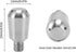 TOPINCN Coffee Machine Steam Nozzle, 3 Holes 304 Stainless Steel Accessories for CRM3605 Coffee Machine