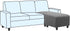 H.VERSAILTEX Ottoman and Sofa Seat Cushion Combined Cover Slipcover Rectangle Sofa Slipcover